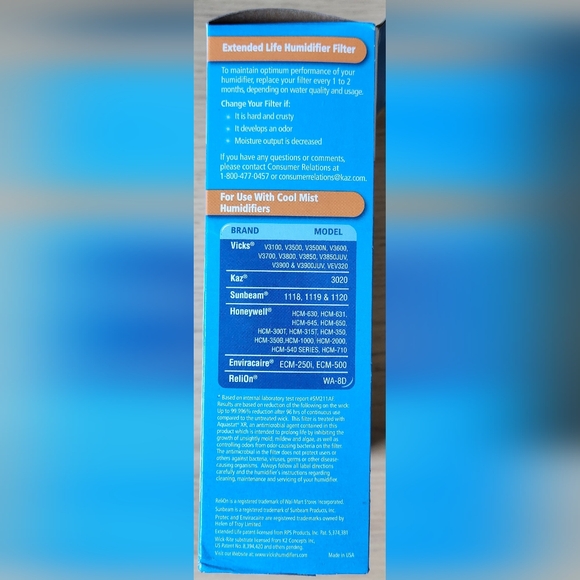 Protec Humidifier filter Model WF2 - Picture 5 of 5